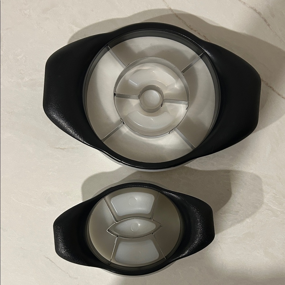 Pampered Chef Black and Silver pineapple wedger, and Mango wedger